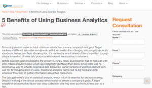 5 Benefits of Using Business Analytics