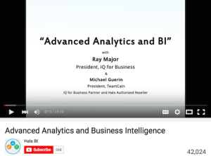 Advanced Analytics and Business Intelligence