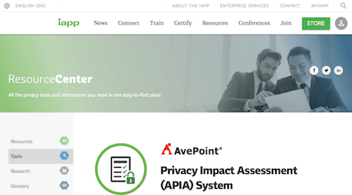 AvePoint Privacy Impact Assessment (APIA) System