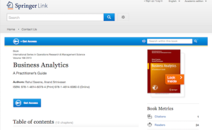 Business Analytics A Practicioners Guide