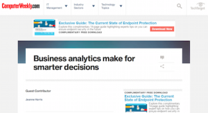 Business Analytics Make for Smarter Decisions