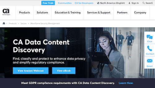 CA Data Content Discovery