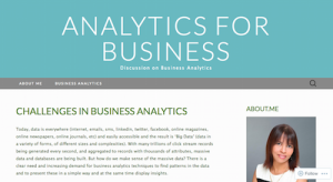 Challenges in Business Analytics