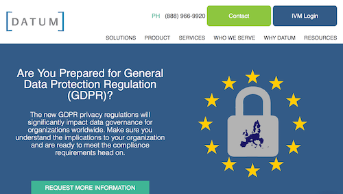 DATUM Data Governance for GDPR Compliance
