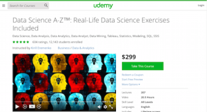 Data Science A to Z RealLife Data Science Exercises Included
