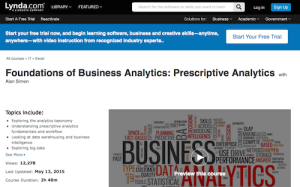 Foundations of Business Analytics Prescriptive Analytics
