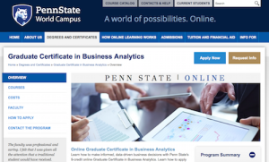 Graduate Certificate in Business Analytics