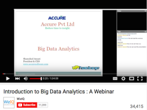 Introduction to Big Data Analytics A Webinar