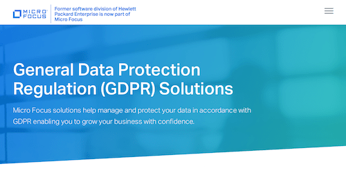 Micro Focus Security and Information Management & Governance Software