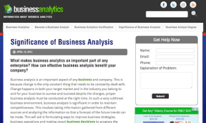 Significance of Business Analytics