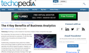 The 4 Key Benefits of Business Analytics